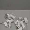 2 Pack Indoor Spot Lights, 120V LED Accent Up Lights, 3W Plant Spotlights, 3000K Floor Spotlights for Plants, Pictures, Desk - Uplights with 5.9 FT Plug Cord and Foot Switch (White)