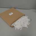 6pcs Large White Snowflakes Christmas Ornaments- 12 Big Plastic Glitter Hanging Snow Flakes for Christmas Tree Decorations Winter Indoor Outdoor Window Home Decor Giant Craft Snowflakes