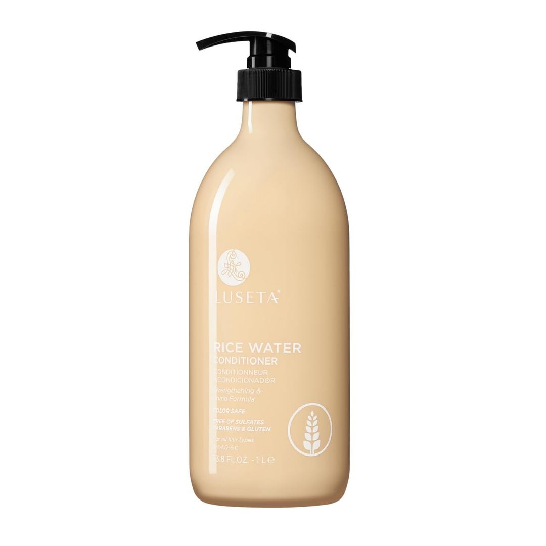 Luseta Rice Water Conditioner Strengthening & Nourishing Revitalizes Shine for All Hair Types Hydrating & Frizz Control for Women and Men 33.8oz