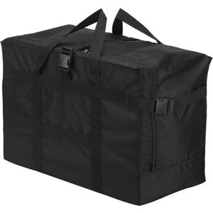 Travel Duffel Bag,75L For Spirit Airlines Foldable Travel Duffle Bag Tote,RicoRich Carry on Luggage Sport Duffle for Weekender/Vacation/Camping/Beach/Tent(Black)