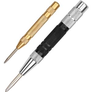HORUSDY 2-Pack Super Strong 6" Automatic Centre Hole Punch, Adjustable Impact, Center Punch