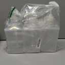 Suream Refillable Shampoo and Conditioner Bottles, 9.5oz/280ml Clear Plastic Pump Dispensers for Shower, Square Empty Bathroom Bottle for Body Wash, Essential Oil, Soap Liquid, Lotion, 3Pack