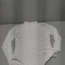 Avidlove Women Long Sleeve Bodysuit Crew Neck Body Suits Mesh One Piece Leotards Shirt Going Out Bodysuit Tops, S