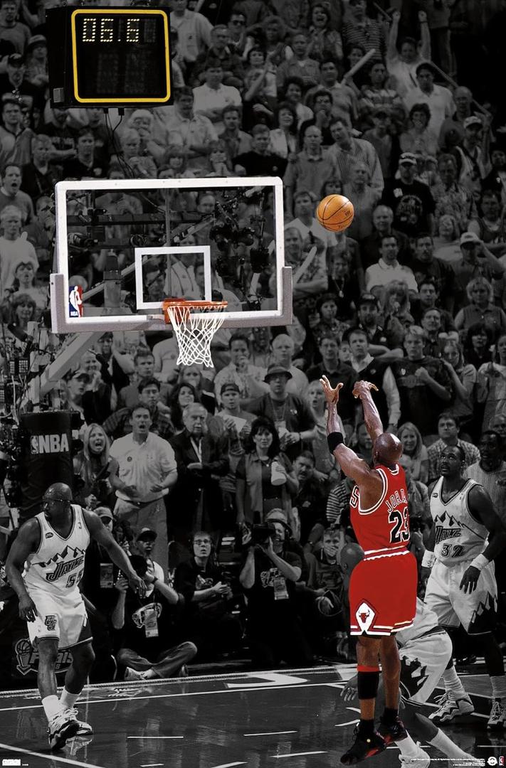 Trends International Michael Jordan - The Shot Wall Poster, 34L x 22.4W, Unframed Version