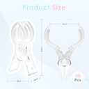 RELBRO Spring Clamps, 3.5 Inch Clear Plastic Clips for Balloon Arch Backdrop Craft Decoration Projects, Invisible Design, 10 Pcs