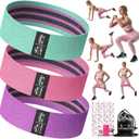 Fabric Resistance Bands for Working Out - Exercise Bands for Women and Men, Booty Bands for Legs and Glute, Yoga, Pilates, Rehab, Fitness and Home Workout