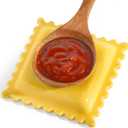 Ceramic Ravioli Spoon Rest for Stove Top, Spatula Holder for Counter, Funny Yellow Spoon Rest for Italian Kitchen Decor, Funny Kitchen Decor, Italian Themed Gifts for Cooks