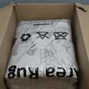 Deerly Large Washable Area Rug 8x10 for Living Room Bedroom Boho Vintage Oriental Rug for Dining Room Non-Slip Soft Low-Pile Farmhouse, Beige/Multi