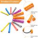 120Pcs Hair Perm Rods Set, 6 Sizes Plastic Hair Cold Wave Rods, Heatless Perming Rods Hair Curlers Rollers with Pintail Comb for Long Short Straight Curly Natural Hair DIY Hairdressing Styling Tools