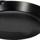 Amazon Basics Pre-Seasoned Cast Iron Skillet, Oven Safe, Even Heating, Heat Distribution, Stove Compatible, Heavy-Duty, 15-Inch, Black