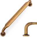 Amerdeco 10 Pack Antique Brass Cabinet Pulls 5 Inch(128mm) Hole Centers Kitchen Cabinet Handles Solid Zinc Alloy Cabinet Hardware Drawer Pulls ZH0051