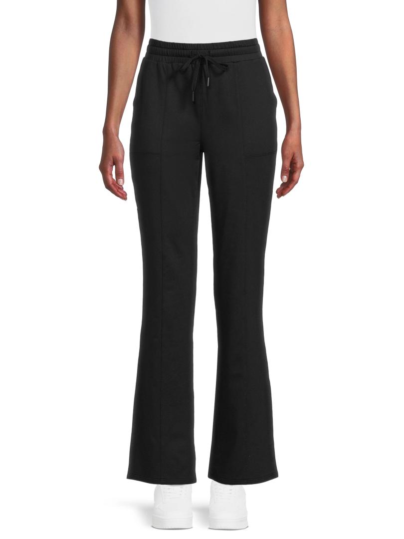 Athletic Works Women's Super Soft Straight Leg Knit Pants, 30.50" Inseam, Size L
