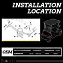 Heavy Duty Rear 2-Leaf Spring Kit for EZGO RXV 2008-Up Golf Carts, Dual-Action Suspension Upgrade with Bushings, Sleeves & U-Bolts, Replaces OEM# 603498, 604494, Smoother Ride & Load Support