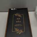 AW BRIDAL Mr and Mrs Gifts Wedding Champagne Flute Set of 2, Bride and Groom Champagne Glasses with Wood Keepsake Box, Engagement Gifts for Women, Bridal Shower and Wedding Gift for Couples