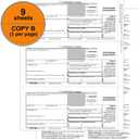 1099 NEC Forms 2025 with Envelopes,4 Part Tax Forms Kit,25 Vendor Kit of Laser Forms Compatible with QuickBooks and Accounting Software