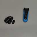 Braun Electric Series 3 Razor with Precision Trimmer, Rechargeable, Wet & Dry Foil Shaver for Men, Blue/Black, 4 Piece
