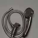 KAIYING Brushed Nickel High Pressure Handheld Shower Head with ON/OFF Switch, 3 Spray Modes, Adjustable Angle Bracket, and Hose