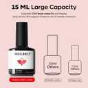 3 x modelones Red Gel Nail Polish Glitter Red Gel Polish Soak Off UV LED Lamp Gel Polish Christams New Year Manicure Gift for Women Girl 15ML (A1-Shimmer Red)