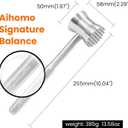 304 Stainless Steel Meat Tenderizer Mallet, Meat Hammer Dishwasher Safe with Storage Bag & Gift Box, Dual Sided Chicken Pounder for Steak, Beef, Poultry, Heavy Duty Kitchen Mallet