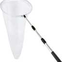 RESTCLOUD Butterfly Net with 16" Ring, 36" Net Depth, Handle Extends to 36 Inches (16" Ring, 36" Handle)