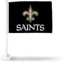 Rico Industries NFL Double Sided Car Flag - 16" x 19" - Strong Pole That Hooks onto Car/Truck/Automobile