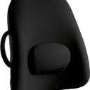 ObusForme Lowback Backrest Support  Lower Back Padded Seat Cushion and Lumbar Support Pillow, Portable Posture Support with Soft and Durable Foam (Black)