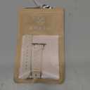 TOYOUTHS Braided Leather Strap Compatible with Apple Watch Band Women 49/ 46/ 45/ 44/ 42mm Dressy Designer Woven Leather Bracelet for iWatch Series 11 10 9 8 7 6 5 4 Ultra SE 3 2 1, Starlight/ Rose Gold