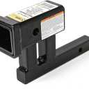 MaxxHaul 70355 1-1/4" to 2" (Fits Class II only) Hitch Adapter with 4" Rise and 3-3/8" Drop