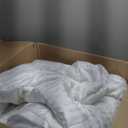 downluxe King Size Blanket with Satin Trim, Lightweight Down Alternative King Blanket for All Season, Machine Washable (White, 108 x 90 Inch)