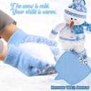 Boys Winter Hat and Gloves Scarf Set for Girls, Kids Knit Beanie Neck Mitten Cap Snow Accessories for Toddler Gifts