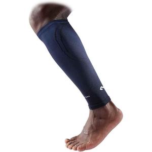 McDavid Elite Compression Recovery Calf Sleeves (Large, Black/Alt Blue)