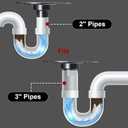 Shower Drain Kit Compatible with Schluter Kerdi System with Integrated Bonding Flange 4" Stainless Steel Square Drain Grate 2" Outlet and Waterproof Corner Seals, Silver