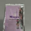 Minyee Compatible with Fitbit Versa 4/Versa 3/Sense 2/Sense Band for Women, Slim & Thin Leather Straps Bracelet Wristband for Fitbit Versa 4/ Fitbit Sense Smartwatch, Pink Floral