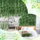 100 Pcs Fake Vines Bulk Artificial Ivy Garland Greenery Hanging Vines Green Leaves Plants for Bedroom Wedding Garden Home Wall Jungle Themed Party Decorations (722ft)