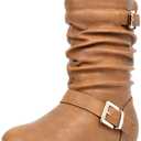 DREAM PAIRS Girl's Faux Fur Lined Knee High Winter Riding Boots(Toddler/Little Kid/Big Kid) 2 Little Kid