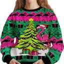 34HD Ugly Xmas SweaterFunny Knit Christmas Sweater for Women & Men 2025, Long Sleeve Crewneck Holiday Pullover, Unisex Gift (M)