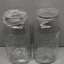 eleganttime 128 oz Mason Jars Extra Wide Mouth 2 Pack, 1 Gallon Glass Large Jars with Airtight Lid, Safe for Food Storage,Curing, Fermentation and Preservation(Not standard wide mouth)