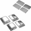 SEGADEN Chrome Plated Door Handle Cover Compatible with 1999-2016 Ford F-250 F-350 F-450 Super Duty (4 Doors Left Hand Drive No Passenger Keyhole) XG7748