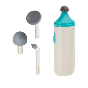 Rolyan Mini Massager with Battery, Handheld Compact Massager with Interchangeable Heads Reduces Scar Visibility, Quiet Vibration, Ergonomic Grip, Portable for OntheGo Use, Battery Operated