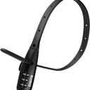 Zip Tie Lock Adjustable Cable Lock for Kids Bike, Helmet, Closet, Pantry, Fridge, Scooter, Cabinets, Drawers, Gates, Fences, Toolboxes, Bike Rack, 1 Pack (Black)