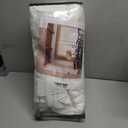 Extra Wide Pinch Pleat Curtains 96 Inches Long for Patio Sliding Glass Door Cream Linen 100 Inch Wide Curtain Memory Trained Pleated Drapes with Hooks Rings Semi Sheer 100x96 Curtain for Large Window