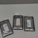 Metal Wall Plate for Electrical Outlets, Decorative Aged Bronze Switch Plates Outlet Cover, Light Switch Cover Plate, 1-Gang Wall Plates (Single Decoretor, 6 Pack)