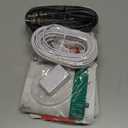 DisplayPort to HDMI Adapter (boxed)

HDMI cable (black)

White cable (appears to be an Ethernet or phone cable)

Energizer lithium coin batteries (2 packs)

Ring Video Doorbell Wired (boxed)

Wall cord cover / cable management kit (small white kit in box)