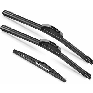 24"+18" Windshield Wipers with 11 Inch Rear Wiper Blade Replacement for Hyundai Venue 2019-2025-Original Factory Quality-J Hook Wipers(Pack of 3)