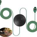 Saillong 1/2 Inch Plug Christmas Tree Light Foot Switch Extension Cord(No Adaptor), 10FT 48W Christmas Tree Lights Power Cord Compatible for 12V/24V/29V Christmas Tree Lights Adapters(Green) (Green)