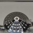 SANQIAHOME 1.2L(40oz) Stainless Steel Hammer Patterned Teapot With Removeable Infuser,Loose leaf cover,Silver Missing Piece