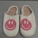 Retro Fuzzy Face Slippers for Women Men, Retro Soft Fluffy Warm Home Non-Slip Couple Style Casual Smile Face Slippers Indoor Outdoor Anti-Skid Warm Cozy Foam Slide Fuzzy Slides with Soft Memory Foam Shoes, Size: 13–15 Women, 12-13 Men