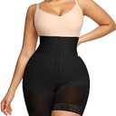 SHAPELLX High Waisted Body Shaper Shorts Shapewear for Women Tummy Control Thigh Slimming Slip Shorts Butt Lifting Shapewear, XL