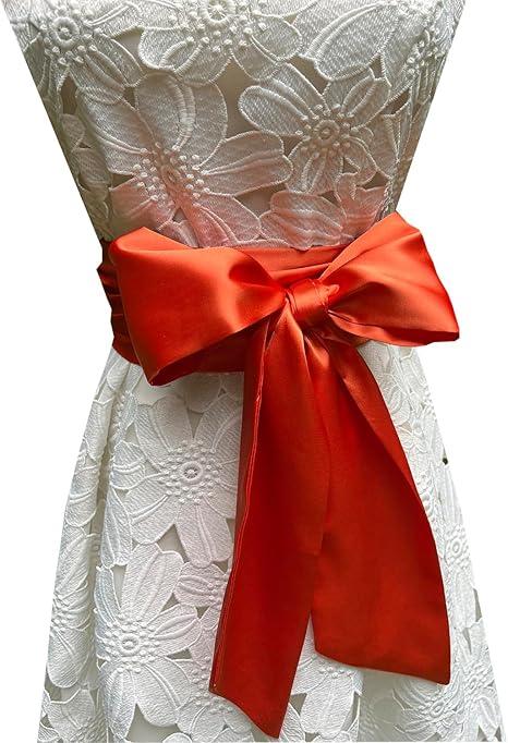 Women Satin Sash Belts For Bridal Bridesmaid Dresses Girls Waist Belts For Special Occasion 6Pcs