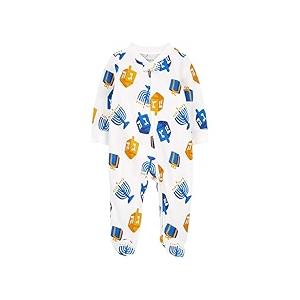 Baby Hanukkah 2-Way Zip Cotton Sleep & Play Pajamas, 9M